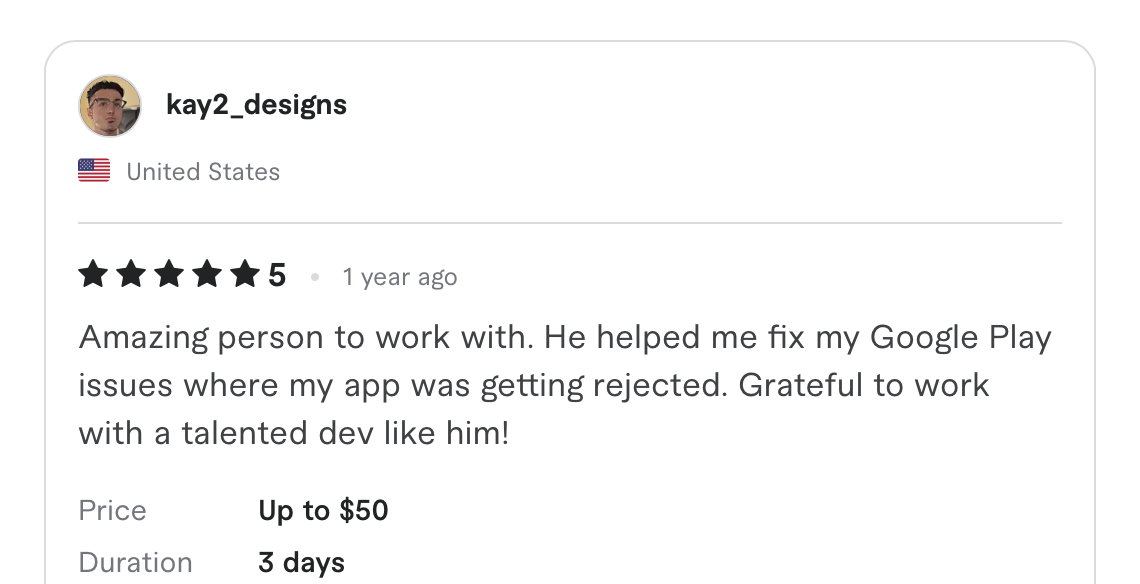 Client review 50